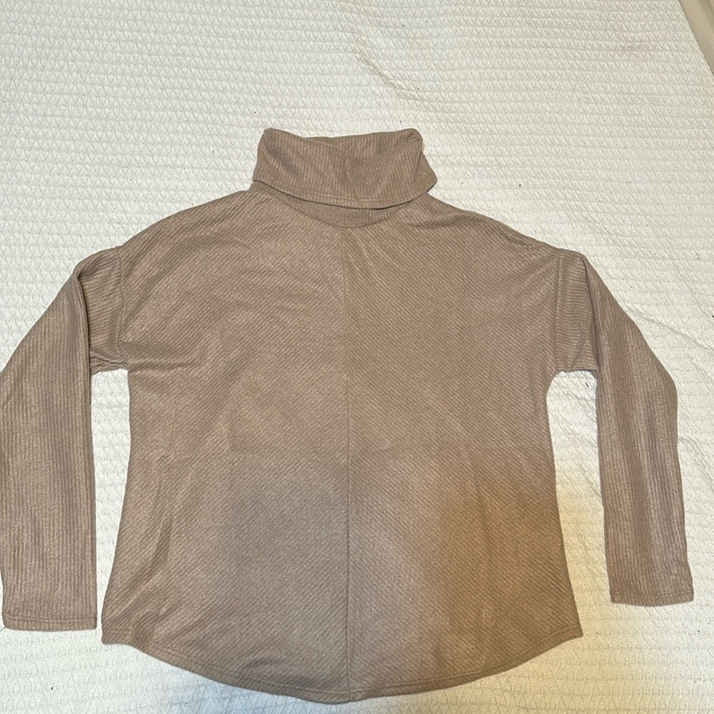 Light brown/tan Cherish turtleneck sweater size large